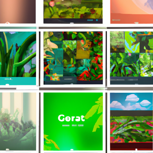 קולאז' של צילומי מסך של אפליקציה לנייד, המציג תכונות והגדרות שונות של עציצים חכמות.
